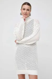 Šaty Silvian Heach béžová barva, mini #6055266