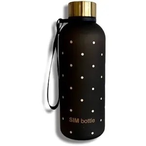 SIM bottle Tritanová láhev 650 ml, černá s puntíky, limitovaná edice