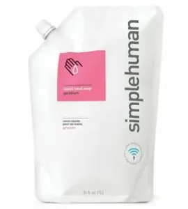 Simplehuman Hydratační tekuté mýdlo  – 1 l náhradní náplň s vůní pelargonie #5229251