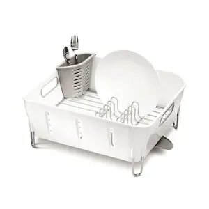 Simplehuman Odkapávač na nádobí Compact, bílý plast