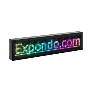 Textový LED panel 96 x 16 LED 67 x 19 cm programovatelný iOS / Android - Reklamní poutače Singercon #2709923