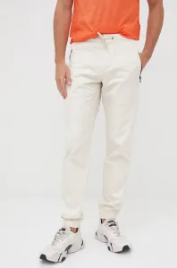 Bavlněné kalhoty Sisley pánské, béžová barva, jogger #4745208