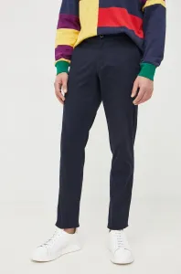 Kalhoty Sisley pánské, tmavomodrá barva, přiléhavé #2046603