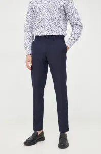 Kalhoty Sisley pánské, tmavomodrá barva, přiléhavé #2046608
