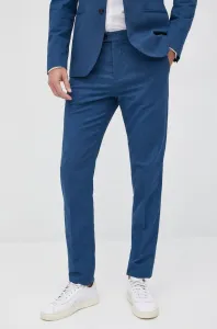 Kalhoty Sisley pánské, tmavomodrá barva, přiléhavé #1987686