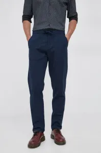 Kalhoty Sisley pánské, tmavomodrá barva, přiléhavé #1966011