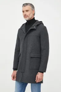 Vlněná bunda Sisley černá barva, přechodná #3936849