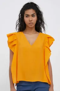 Halenka Sisley dámská, oranžová barva, hladká #5159028
