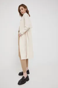 Kabát Sisley dámský, béžová barva, přechodný #5212665