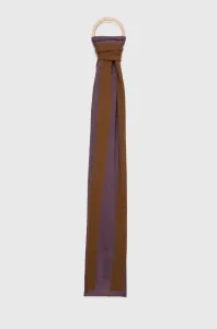 Šátek z vlněné směsi Sisley fialová barva, vzorovaný #4068235