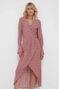 Šaty Sisley růžová barva, maxi #5964237