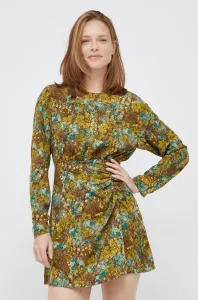 Šaty Sisley zelená barva, mini #3841728