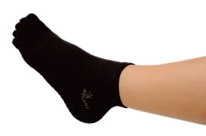 Protiskluzové bambusové ponožky na pilates a jógu SISSEL® Pilates Socks Bamboo Barva: černá, Velikosti: L/XL (40-45)