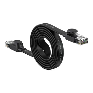 Baseus Speed Six Flat Ethernet Cable RJ45 1000Mbps 1.5m black
