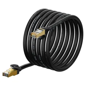 Síťový kabel Baseus Ethernet RJ45, 10Gb, 5 m (černý)