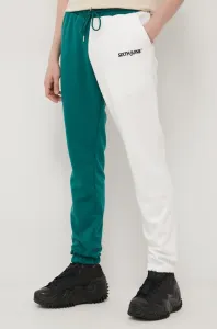 Kalhoty Sixth June pánské, zelená barva, hladké #1996159