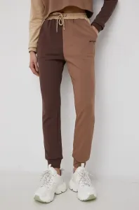 Kalhoty Sixth June dámské, hnědá barva, vzorované #1971099