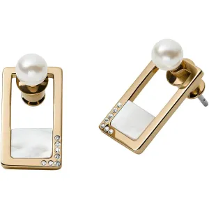 Skagen Luxusní náušnice s perlami a krystaly 2v1 Agnethe SKJ1426998