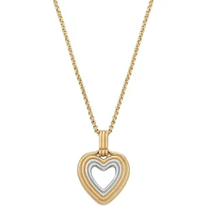 Skagen Romantický pozlacený náhrdelník se srdíčkem Kariana SKJ1679998