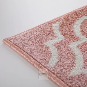 Originální starorůžový koberec ve skandinávském stylu #2133421