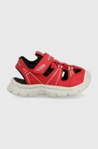 Dětské sandály Skechers červená barva