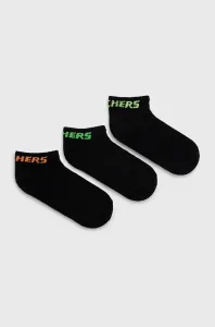 Dětské ponožky Skechers (3-pack) černá barva #3694677