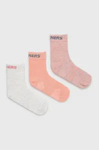 Dětské ponožky Skechers 3-pack růžová barva #1987488