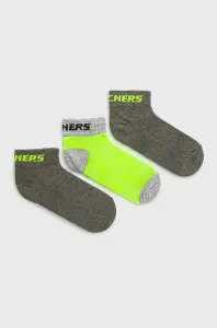 Dětské ponožky Skechers (3-pack) šedá barva #1987934