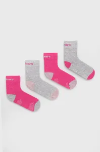 Dětské ponožky Skechers (4-pak) fialová barva #3852285