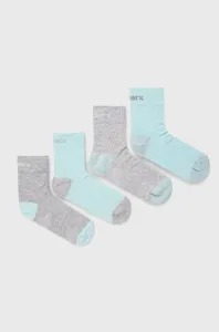 Dětské ponožky Skechers (4-pak) šedá barva