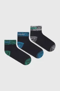 Dětské ponožky Skechers černá barva #6146045