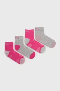 Dětské ponožky Skechers fialová barva #3893096