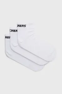 Ponožky Skechers (3-pack) bílá barva #1987935