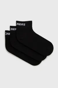 Ponožky Skechers (3-pack) černá barva #5548905