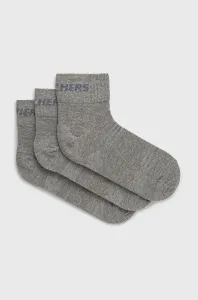 Ponožky Skechers (3-pack) šedá barva #4827711