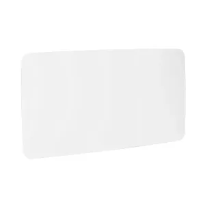 Skleněná tabule STELLA, kulaté rohy, 2000x1000 mm, bílá