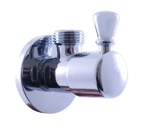 SLEZAK-RAV Rohový ventil s keramickým vrškem chrom, Barva: chrom RV0112
