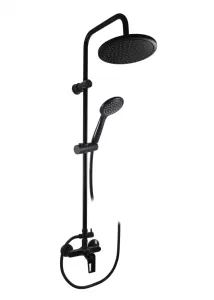 SLEZAK-RAV Vodovodní baterie sprchová COLORADO s hlavovou a ruční sprchou černá matná, Barva: černá matná, Rozměr: 100 mm CO282.0/7CMAT #5852664