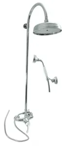 SLEZAK-RAV Vodovodní baterie sprchová LABE s hlavovou a ruční sprchou, Barva: chrom, Rozměr: 150 mm L081.5/3 #4516651
