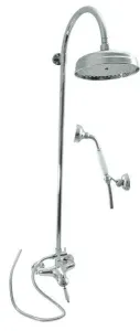 SLEZAK-RAV Vodovodní baterie sprchová LABE s hlavovou a ruční sprchou, Barva: chrom, Rozměr: 150 mm L581.5/3 #4516686