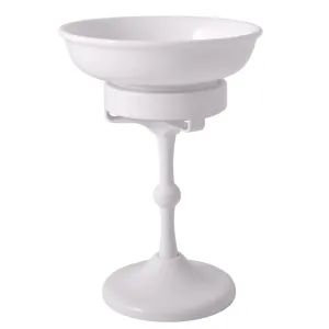 SLEZAK-RAV Mýdlenka keramická bílá Koupelnový doplněk MORAVA RETRO, Barva: bílá MKA0301B #4520321