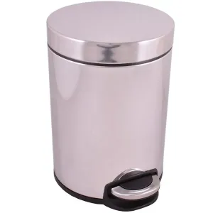 SLEZAK-RAV Odpadkový koš, 5 litrů Koupelnový doplněk COLORADO, Barva: nerez lesk COA1305