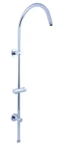 SLEZAK-RAV Sprchová tyč k bateriím s hlavovou a ruční sprchou, Barva: chrom MD0554L #4516833
