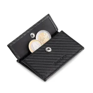 Slimpuro Coin Pocket s ochrannou kartou RFID pro tenké peněženky ZNAP Slim Wallets 8 a 12, spínací knoflík #760501