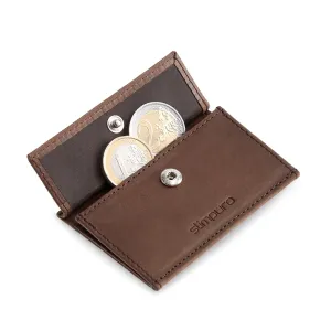Slimpuro Coin Pocket s ochrannou kartou RFID pro tenké peněženky ZNAP Slim Wallets 8 a 12, spínací knoflík #760500