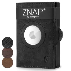 Slimpuro ZNAP Airtag Wallet, 12 karet, přihrádka na mince, 8,9 x 1,8 x 6,3 cm (Š x V x H), ochrana RFID #761888