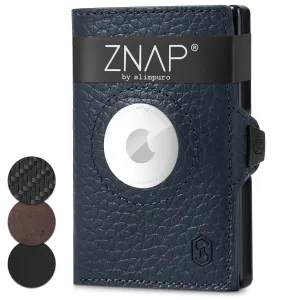 Slimpuro ZNAP Airtag Wallet, 8 karet, přihrádka na mince, 8,9 x 1,5 x 6,3 cm (Š x V x H), ochrana RFID #761892