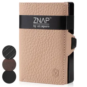 Slimpuro ZNAP, portofel subțire, 8 cărți, compartiment pentru monede, 8,9 × 1,5 × 6,3 cm (L × Î × l), protecție RFID #760553