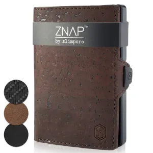 Slimpuro ZNAP, portofel subțire, 8 cărți, compartiment pentru monede, 8,9 × 1,5 × 6,3 cm (L × Î × l), protecție RFID #760538