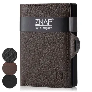 Slimpuro ZNAP, tenká peněženka, 12 karet, kapsa na mince, 8,9 × 1,8 × 6,3 cm (Š × V × H), RFID ochrana #760558